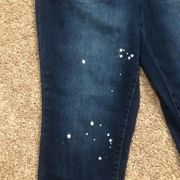 NWOT No-gap Skinny Jeans Paint/Bleach Splatter 16W - Picture 9 of 15